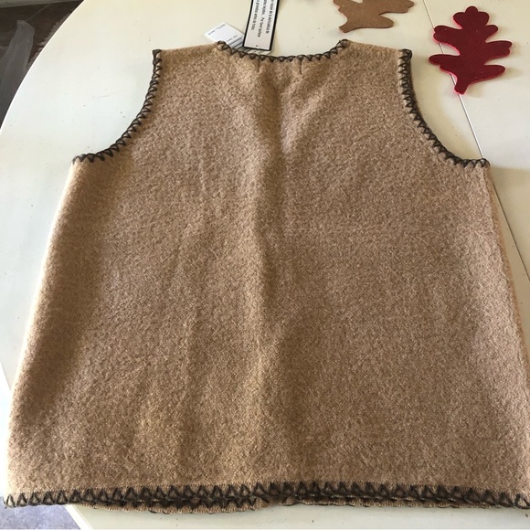 Wool Vest Vintage 90’Sag Harbor Boiled Wool Vest S - Picture 5 of 11